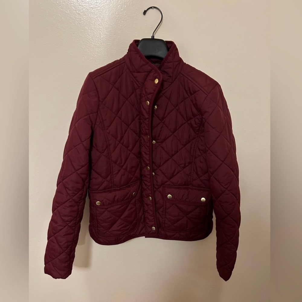 Quilted barn jacket with snap details from J Crew Factory